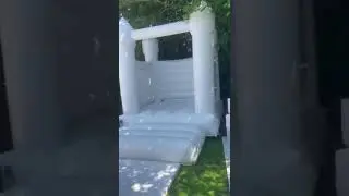 White bouncy castle and soft play | Kids birthday party | Boutique Party Hire