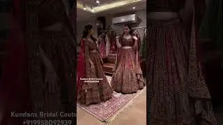 From kundans Bridal Couture Chandni Chowk Delhi best bridal lehenga collection ❤️ #lehenga #wedding