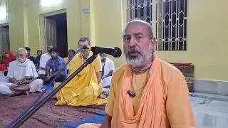 Srila Gurudev singing Narasingha Stavaka | Sri Gopinath Gaudiya Math, Mayapur | 13 Nov 2023