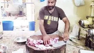 Nadeem Beef Shop 🔥 Giant Beef Cutting Live | Butcher Skill Level 100