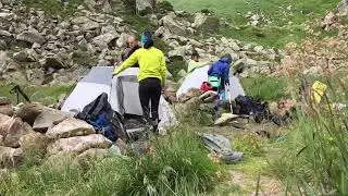 Chornohora. Carpathians. Hike. Time lapse.