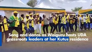 Song and dance as Waiguru hosts UDA grassroots leaders at her Kutus residence