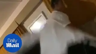 Funny fail sees woman 'eaten alive' by fold-up bed