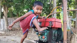 water pump machine start video। How to message video। water Palm nursing start video।