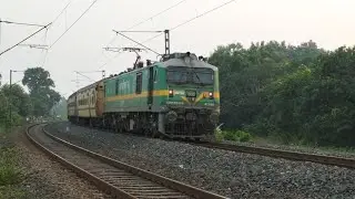 🔥POWERFUL WAG-9 PASSNGER TRAIN SKIPPING CURVING RAIL TRACK | INTERCITY+ SILCHAR+TEESTA TORSA EXPRESS