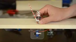 HO scale Grade Crossing Signal with gate #S2 controlled by servo and Master Board Signal controller.