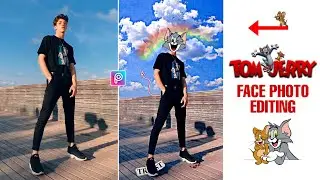 How To Edit Photo Face To Tom And Jerry | Tom And Jerry Face Photo Editing | Aesthetic Photo Editing