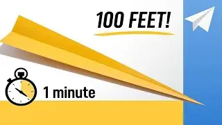 How to make a Paper Plane that flies 100 Feet in 1 Minute! | Fastest Paper Plane Tutorial