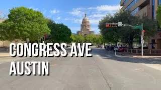 [4K] Walk Up Congress Ave - Austin TX