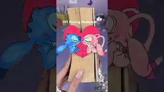 Draw + Make Stitch Paper Bookmark 💖 (Stitch Love DIY) #diynstitch #crafts #papercraft #bookmark