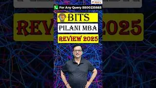 BITS Pilani MBA Review | Admission | Fees | Placements #shortsvideo #hindi
