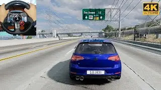 VW Golf 7.5 RS3 Engine POV 4K 🔥 | Crash Test & Realistic Driving | BeamNG.drive