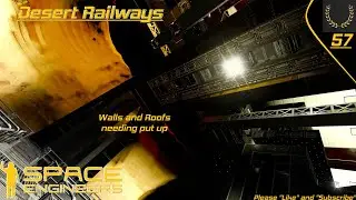 Space Engineers : Designing walls and roofs : Desert Rail Survival 57 :