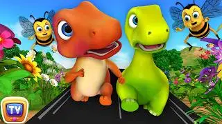 The Garden Friends Bugs Song with Jumblikans Dinosaurs + More ChuChuTV Toddler Learning Videos