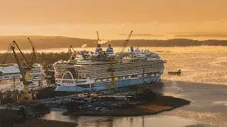ICON OF THE SEAS I Meyer Turku Shipyard I Drone footage