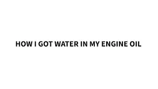 Why to change the oil after pressure washing engine