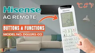 Кнопки и функции пульта дистанционного управления кондиционера Hisense (модель: DG11R1-03) | Руко...