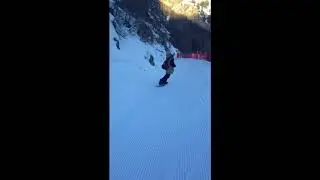 My commute as a nanny for ABSki Childcare in the French ski resort of Tignes.