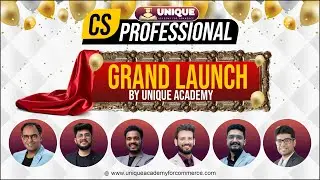 Grand Launch of CS Professional by Unique Academy | Must watch | Various surprises announced !!