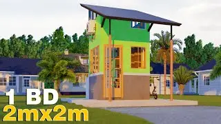 Small House Design (2x2 M) (6.5x6.5 F)