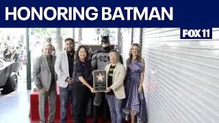 Batman gets his star on the Hollywood Walk of Fame