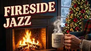 Winter Solace 🎄 Christmas Jazz Piano & Crackling Fire - 4 Hours of Holiday Peace
