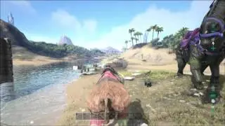 Ark Survival Evolved S1EP3: Bronto & Base Raid