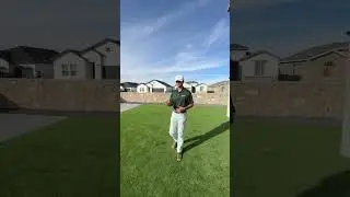Simple Backyard Design 2026 #elpaso #turf #landscaping