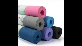 Wholesale gym fitness high density eco-friendly washable black yoga mat