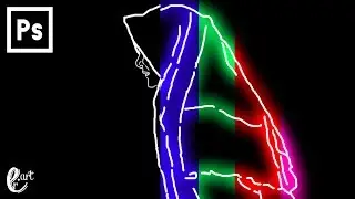 Neon Tracing Effect ala Dichod Inspired - Tutorial Photoshop