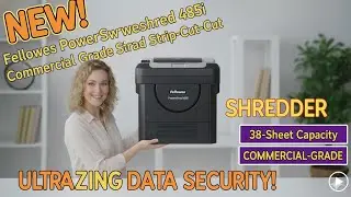 Fellowes Powershred 485i Commercial Grade Shredder 38-Sheet Strip-Cut