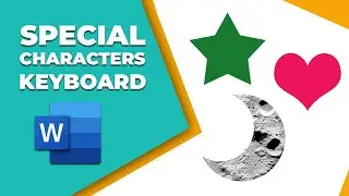 how to insert special characters in word with keyboard
