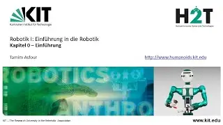 Robotik 1 - Kapitel 0 - Einf&uuml;hrung
