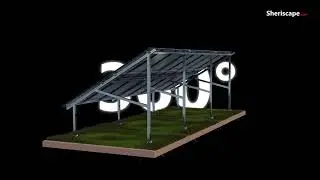 360&deg; Rotating Ground Mount System | Realistic 3D Animation | Engineering Visualization