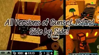 All 3 Versions of Sunset Island Side by Side! - Roblox: FE2 CM