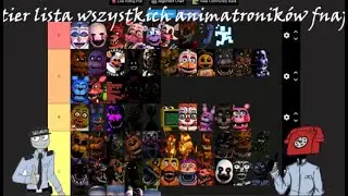 tier lista wszystkich animatroników fnaf
