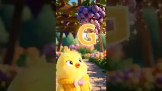 G for Grapes 🍇 | Alphabet G | Kids Learning Shorts #kidsanimation #animation #kidseducatio