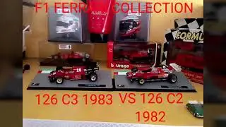 F1 FERRARI COLLECTION FERRARI 126 C3 VS FERRARI 126 C2 MARIO ANDRETTI VS REN&Egrave; ARNOUX