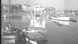Ramsgate resort in Kent in the 1950's.  Archive film 93931