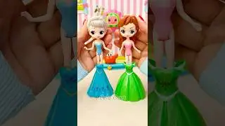 Cute Miniatures Disney Princess Frozen ELSA & ANNA! #elsa #nezha #shorts #satisfying #unboxing