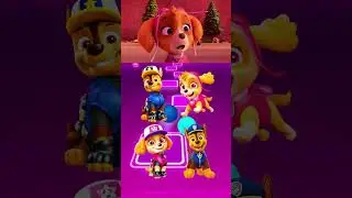 Paw Patrol - Chase 🆚 Skye 🆚 Ryder 🆚 Rubble X Dance Song Tiles Hop EDM Rush #shorts