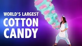 🦄  WORLD'S LARGEST COTTON CANDY 🦄