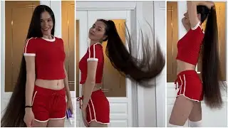 Preview on boosty “Energy hair vs camera: high ponytail and open hair + ❤️‍🔥pov”