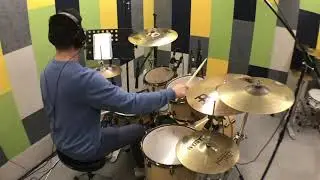柏斯學生影片 -  Gavin Harrison-Beyond The A - Trinity LTCL Drum kit 考試曲目（2019）-   - Drum Cover By 何鎮名