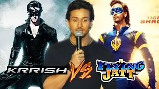 Tiger Shroff REACTS On A Flying Jatt V/s Krrish