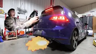 Golf R Gets A Single Exit...And Some BIG BOOMS