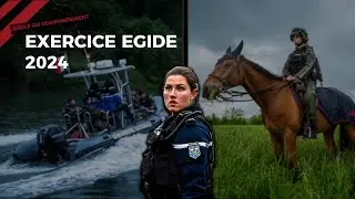 Les futurs officiers de gendarmerie - Exercice EGIDE 2024