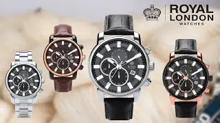 КОРОЛЕВСКИЕ ХРОНОГРАФЫ! Кварцевые наручные часы ROYAL London Chronograph 41464 | Style-Time