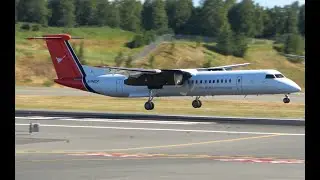 ConocoPhillips Dash-8-400 landing, ANC