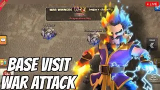 War attacks & Base Visit 🔥 - Live with Yogi Khelta Hai 🛑 #shortstream #coclive #cocshort #coc